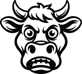 Obraz premium cow svg, cow face svg