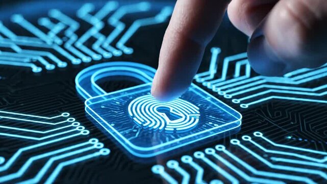 Biometric Security Access and Cyber Protection with Fingerprint Authorization Concept