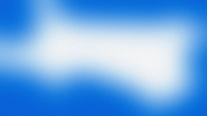 Fototapeta premium Glowing blue and white grainy abstract gradient background