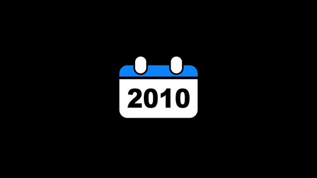 Calendar 2010 year date timeline schedule planner concept