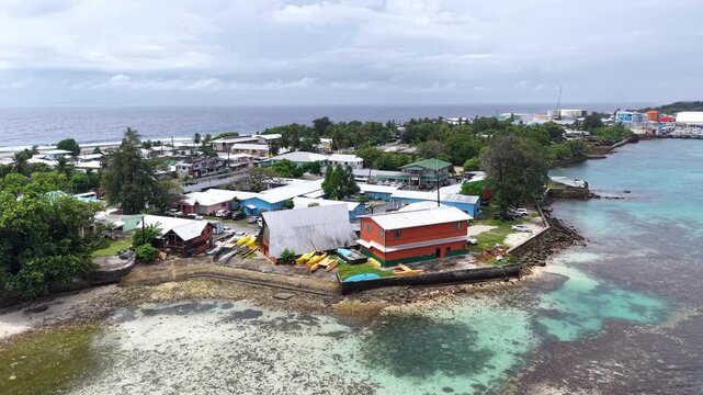 Marshall Islands Majuro Atoll Pacific Aerial Drone 4K
