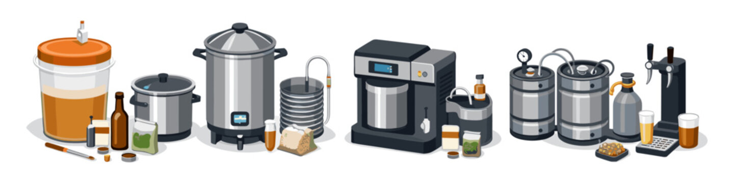 Brewery equipment and supplies for craft beer production and brewing