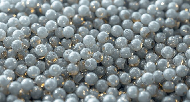 Polymer resin plastic beads blended with master batch for injection molding