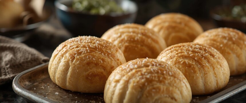 Soft Cloudlike Kue Kapas Bread with a Freshly Baked Look