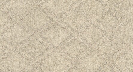 Obraz premium Heathered natural tile pattern featuring organic texture for Ikat melange weave cotton fabric