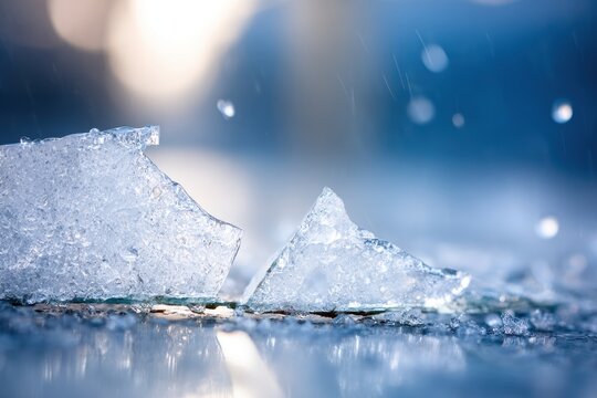 Cinco de mayo Fractured Ice: Delicate Shatter and Reflection