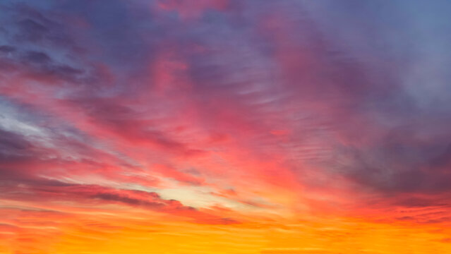 Colorful fall sunrise clouds October 2025
