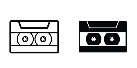 Obraz premium Cassette icon design template
