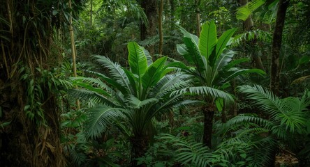 Mitragyna speciosa thriving in wild tropical forest ecosystem