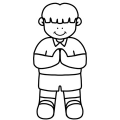 Obraz premium Cute kids in school uniforms