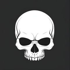 Obraz premium Vector Illustration of a Skull with Dripping Ink