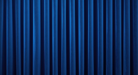 Obraz premium Rich blue velvet curtain texture background with gentle fabric folds