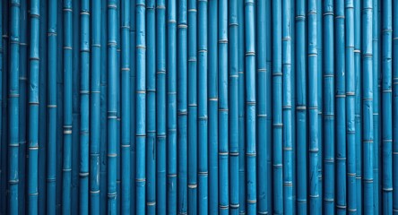 Fototapeta premium Modern blue bamboo abstract wall background for uplifting mood in versatile design
