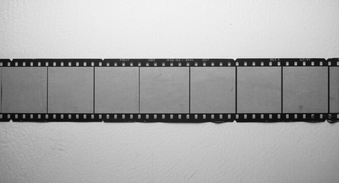 Monochrome vintage contact sheet with blank photo frames on rough textured paper and copy space
