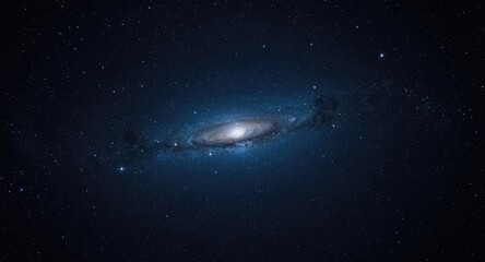Fototapeta premium Cosmic night filled with bright stars forming a luminous backdrop