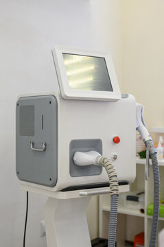 Diode laser for hair removal in a cosmetology office.