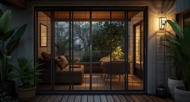 Sliding door mosquito net frame designed for effective insect exclusion and improved ventilation in home and outdoor areas