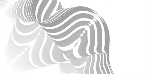 Fototapeta premium Abstract tree rings. Vector topographic map concept. Seamless background. Thin black lines on white