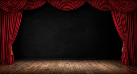 Fototapeta premium Large scale fabric backdrop for stage production