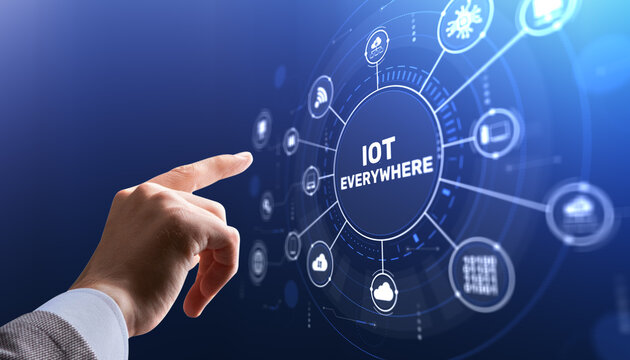 IOT Everywhere, Internet of Things Connected Devices Concept