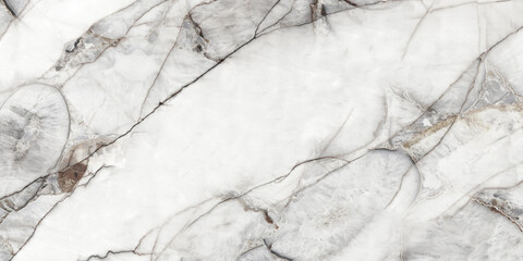 Fototapeta premium Natural White Marble Texture Background for Walls and Ceramic Tiles