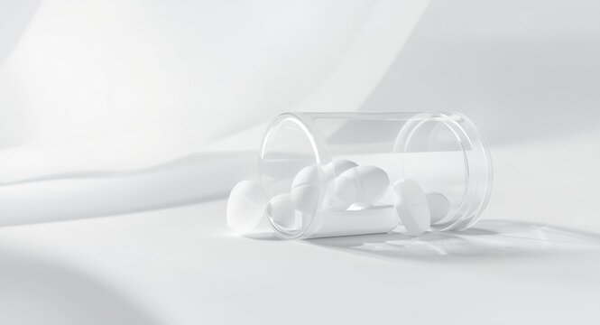 Pharmaceutical trimethoprim tablets with copy space for clinical concepts