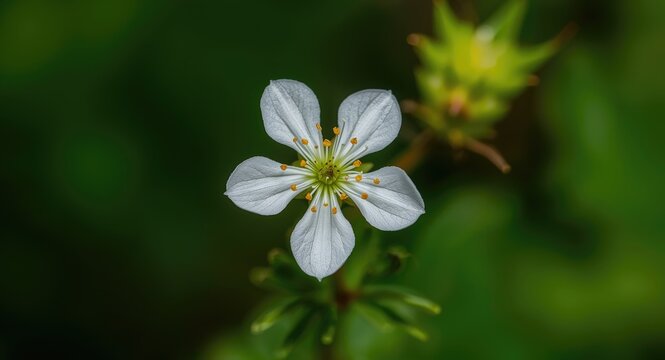 Small Sauropus androgynus blossom shot showing size below one cm
