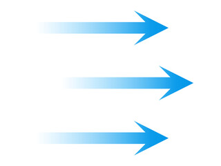 Fototapeta premium Air flow arrows. Blue cold wind stream, fresh water direction, filter and conditioner system infographic transparent movement and rotation elements. Vector arrow icons set