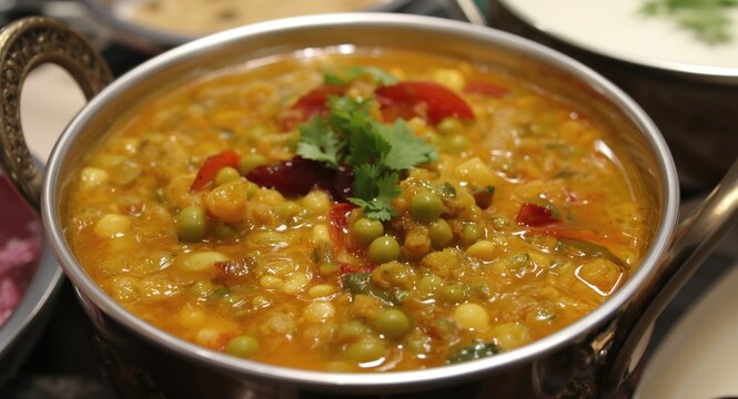 Flavorful farsan chiwda made of chana dal green peas and assorted grains