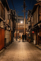 Fototapeta premium 日本 京都の祇園の夜景