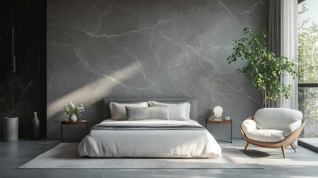 Modern minimalist bedroom design