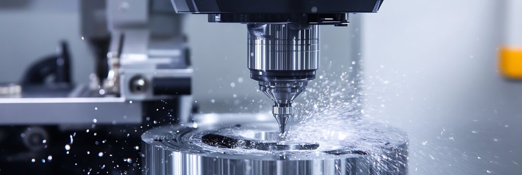 Industrial drilling process with coolant