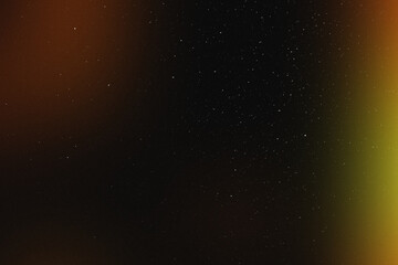 Obraz premium Dark background with light dust texture and color light leak. Grain, and artifact overlay. For screen overlay photo edit.