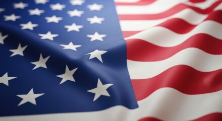 Obraz premium Memorial day tribute honoring fallen heroes under the american flag
