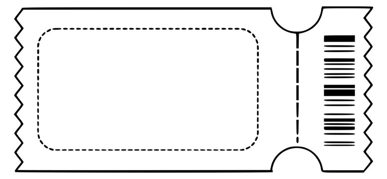 Ticket stub illustration vector