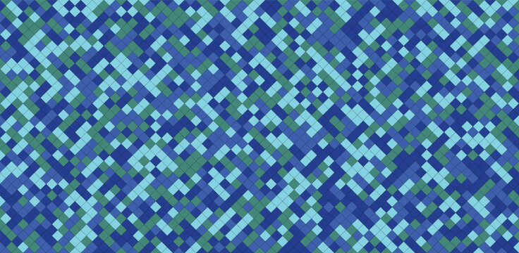 Intricate geometric pattern of interlocking diamond shapes in contrasting hues