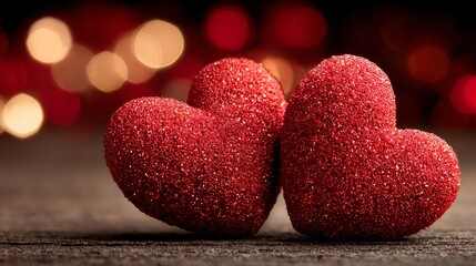 Obraz premium Heart background in red and pink hearts for a Valentine's Day greeting card design