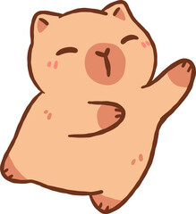 Obraz premium Cute Capybara