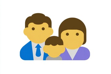 Obraz premium vector style with soft colors. family icon creative elements background concept