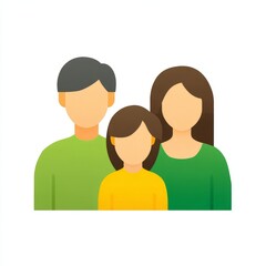 Fototapeta premium vector style with soft colors. family icon creative elements background concept