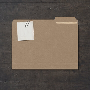 Confidential case folder mockup. 3D rendering