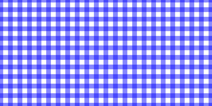 blue gingham or vichy pattern. Autumn or Thanksgiving day textile print for tabletop, picnic blanket, basket napkin, shirt or handkerchief. Cotton, linen or flannel design.