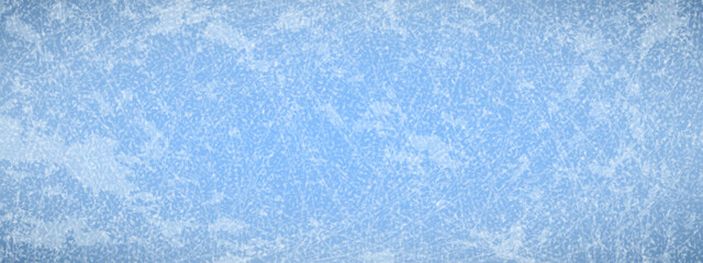 Obraz premium Grunge ice surface background is covered with chaotic white skate marks lines