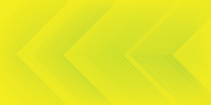 yellow abstract background featuring parallel green lines in a chevron pattern.