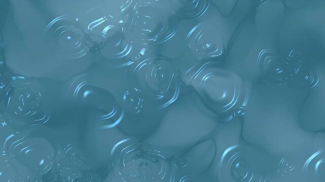 Mesmerizing abstract blue liquid surface with gentle, undulating ripples and glossy reflections creating a serene and dynamic background texture