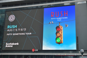 Obraz premium concert promotion for Rush at Scotiabank Arena (Maple Leaf Square) 