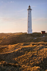 Leuchtturm Lyngvig Fyr  in Hvide Sande , D&auml;nemark