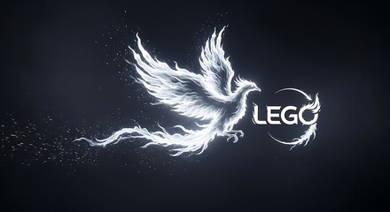 Obraz premium Phoenix Rising - A Majestic LEGO Symbol of Rebirth.