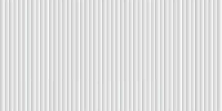 Transparent corrugated plastic ribbed glass background with abstract line patterns. 3D gradient light effects for retail windows or architectural panels. Vintage chrome reflections or polycarbonate.