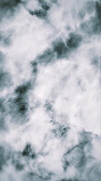 Fractal Smoke And Fume Vertical Background Animation
Vertical animation of a fractal abstract cloudscape background with fog smoke and fume patterns in motion